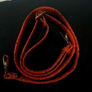 Orange textured purse, very sturdy, perfect condition, shoulder strap